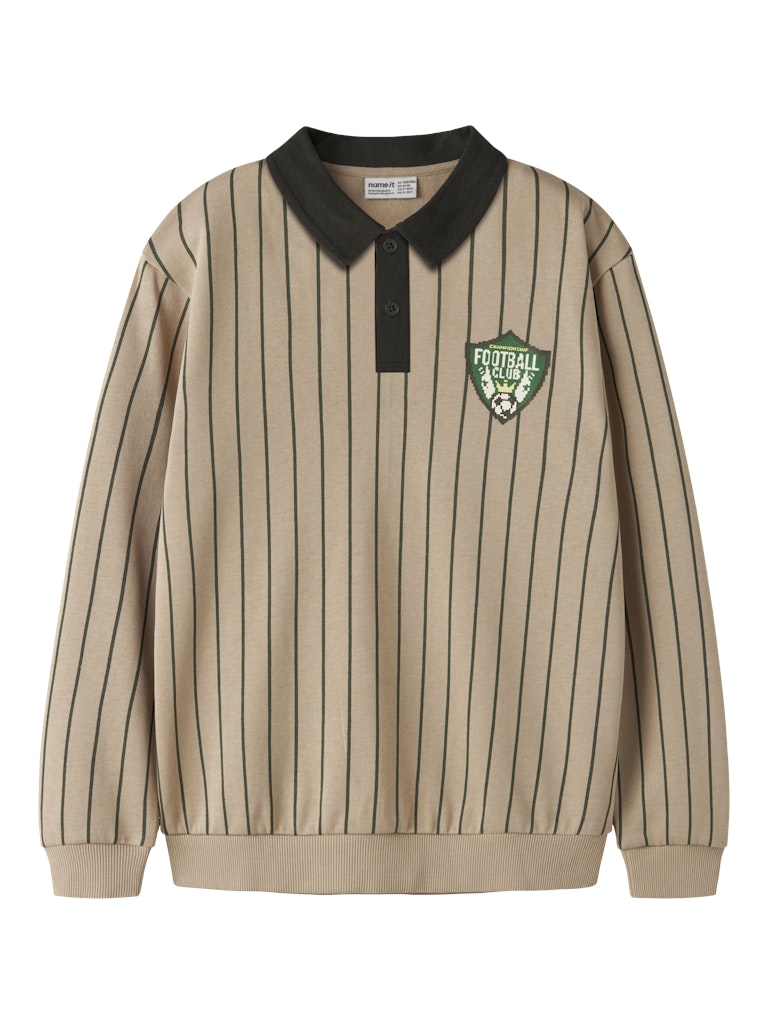 NKMLESTER LS NREG POLO SWEAT BRU BO